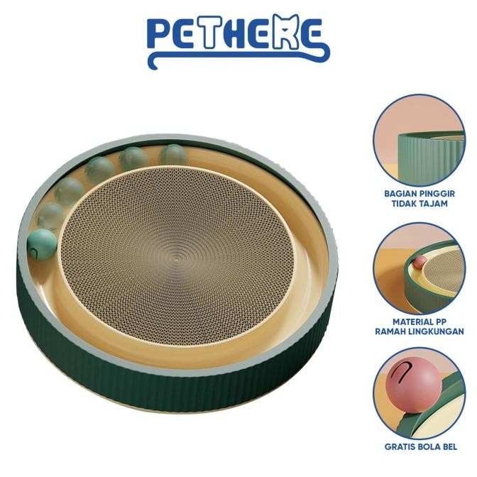 

PET THERE GARUKAN ANABUL DENGAN MAINAN BOLA M56/M57 CAT SCRATCHER BOARD / TEMPAT TIDUR KUCING ANJING ORIGINAL