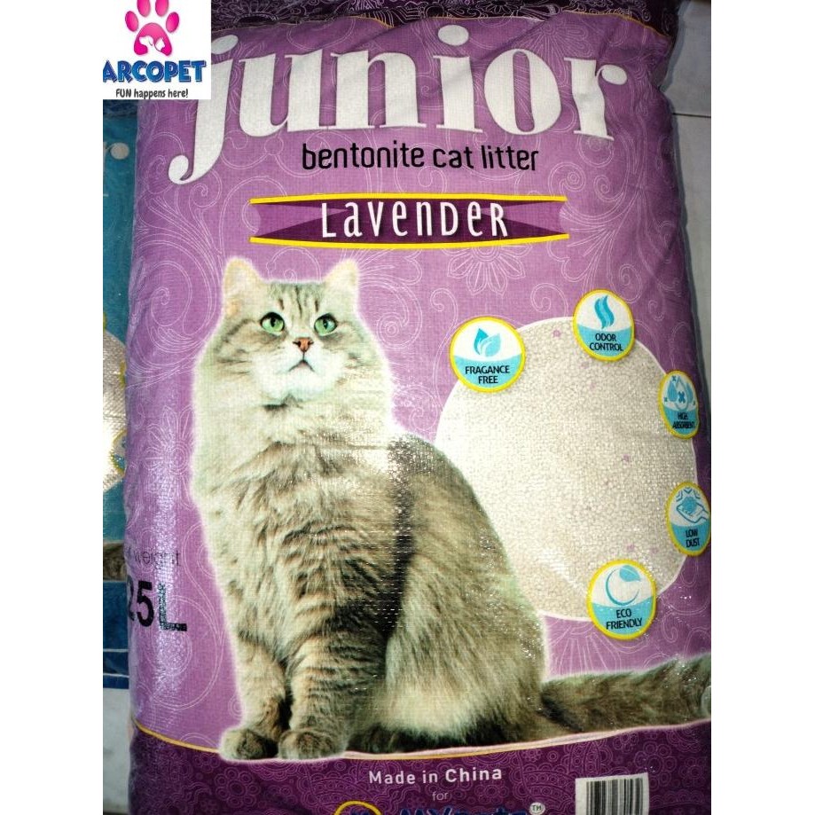 

PASIR JUNIOR BENTONITE CAT LITTER - 25L - PASIR KUCING WANGI GUMPAL - ORIGINAL