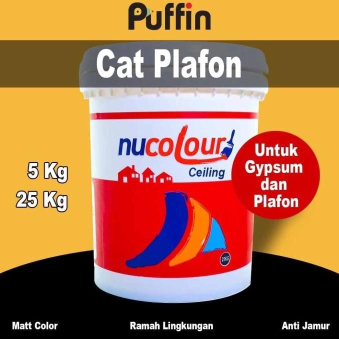 

CAT PLAFON NUCOLOUR CEILING 25 KG - CAT GIPSUM PUTIH ORIGINAL