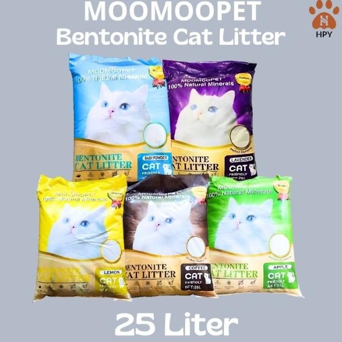 

MOOMOOPET BENTONITE CAT LITTER 25 LITER MOOMOOPET PASIR GUMPAL WANGI 25 LITER ORIGINAL