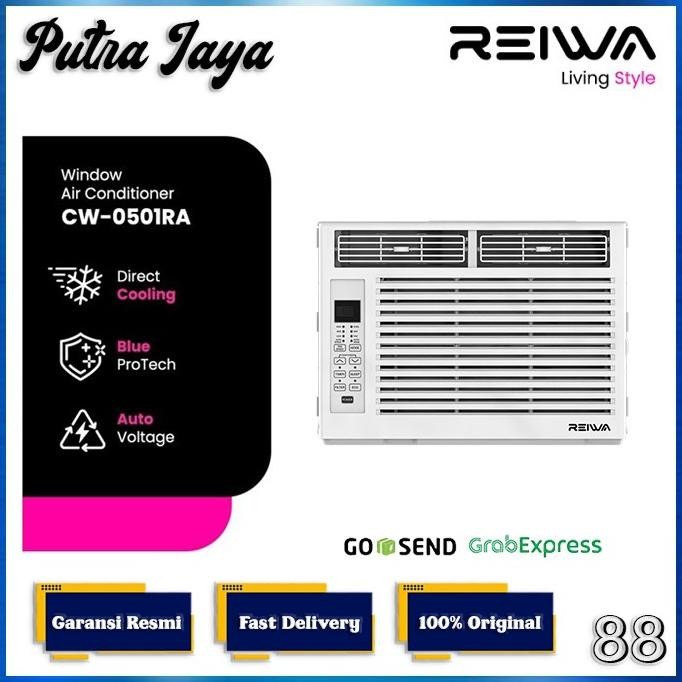 new ac window reiwa ac window 1/2 pk cw-0501ra 0,5 pk 370watt low watt