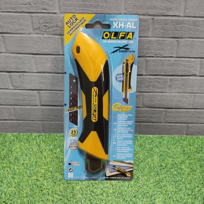 

Berkualitas Pisau Cutter 25mm Snap-Off blade cutter XH-AL OLFA Extra Heavy Duty