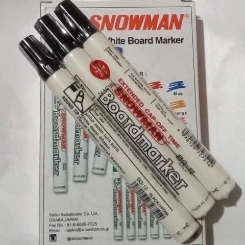 

Flash Sale Promo Spidol Snowman Whiteboard Marker Bg-12 - Hitam Grosir