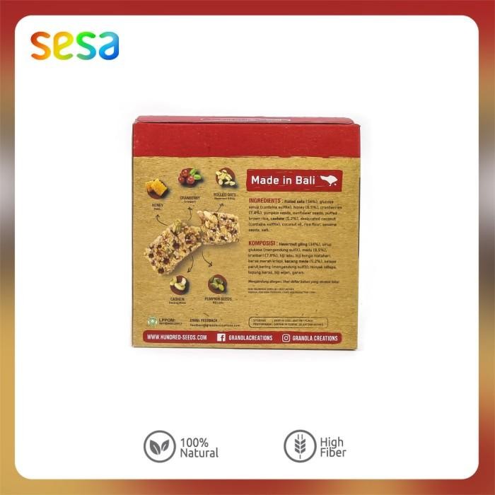 

Hundred Seeds Honey, Cranberries And Nuts Granobar 175 G