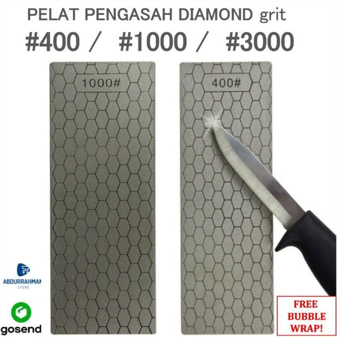 

Berkualitas Batu Pengasah Asah Asahan Pisau Diamond Sharpening Plate 400 1000 3000