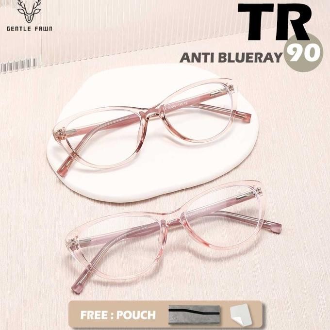 

GRAY PINK FRAME KACAMATA WANITA ANTI RADIASI BLUERAY SINAR BIRU STYLE CAT EYE TERBARU BAHAN TR90 RINGAN DAN KOKOH BISA MINUS 2367 ORIGINAL