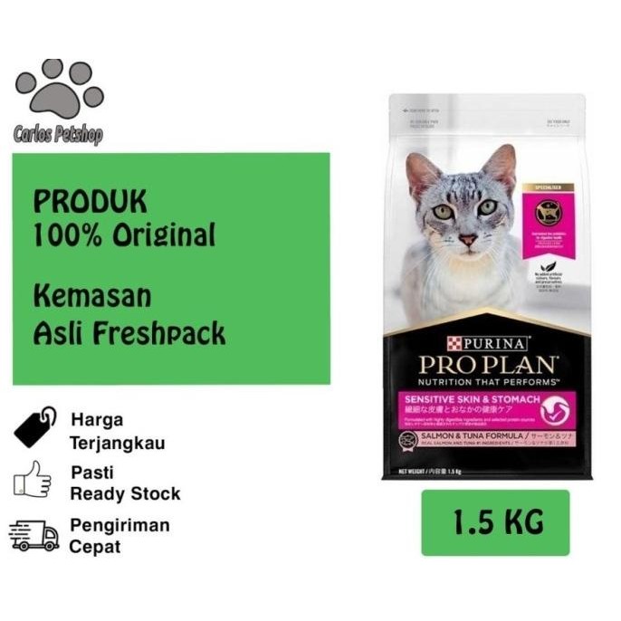 

PRO PLAN / PROPLAN ADULT CAT SENSITIVE SKIN WITH SALMON & TUNA 1,5KG ORIGINAL