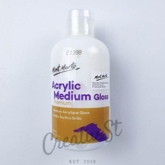 

MONT MARTE PREMIUM ACRYLIC MEDIUM 135 ML GLOSSY MATTE DOFF CAT AKRILIK ORIGINAL