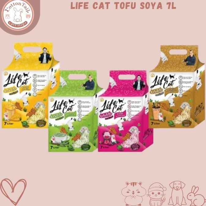 

LIFE CAT PASIR KUCING TOFU SOYA 7 LTR / LIFECAT PASIR KEDELAI 7LTR ORIGINAL
