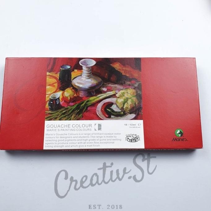 

CAT GOUACHE MARIES 18 WARNA 7318B ORIGINAL