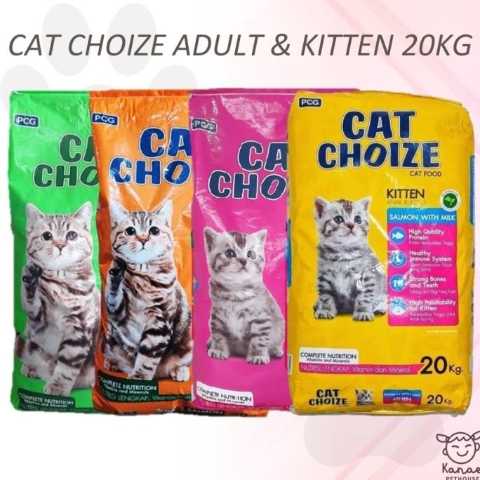 

MAKANAN KUCING CAT CHOIZE TUNA SALMON 20 KG NON BOLT ORIGINAL