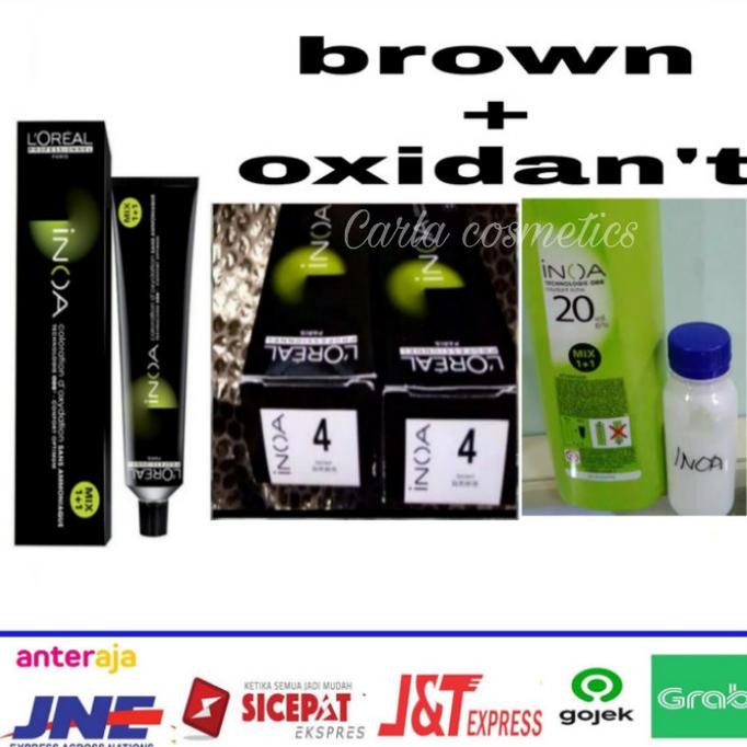 

CAT RAMBUT LOREAL INOA NO 4 + OXIDAN'T ORIGINAL