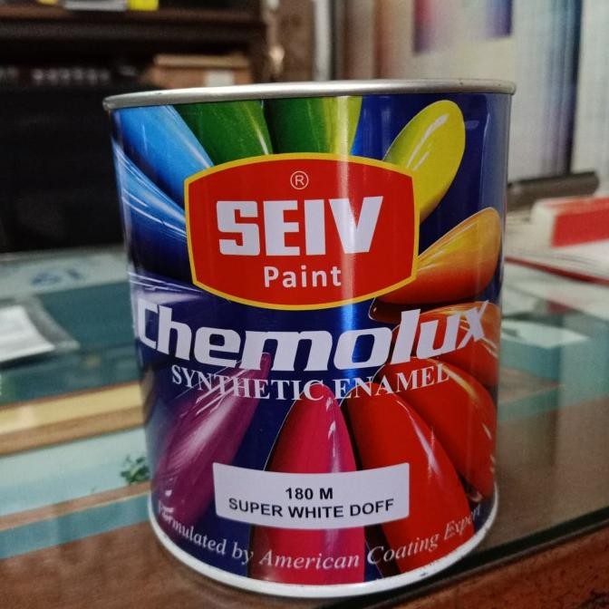 

CAT SEIV CHEMOLUX WARNA 180M SUPER WHITE DOFF (PUTIH DOFF) 0.95 LITER ORIGINAL