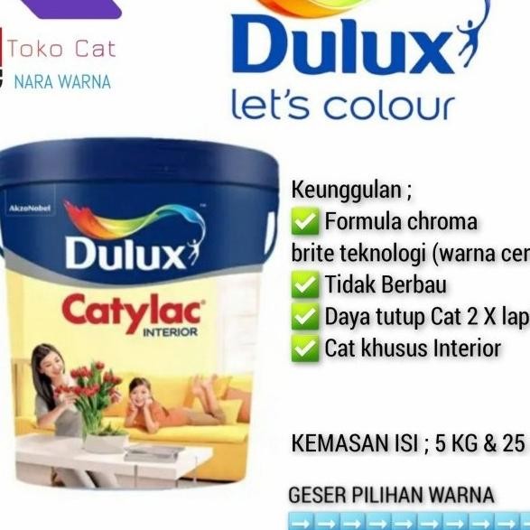 

CAT TEMBOK DULUX CATYLAC INTERIOR READY PUTIH 1501/ 5 KG ORIGINAL