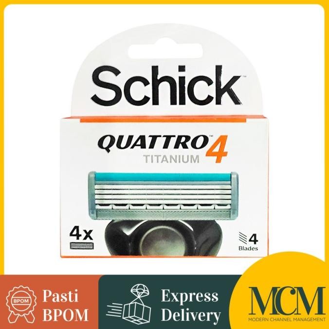 

Berkualitas Pisau Cukur / Schick Quattro Titanium Refill - 4 Cartridges