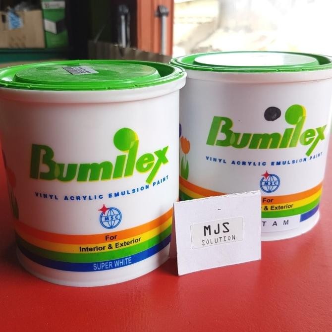 

CAT TEMBOK BUMILEX 5 KG CAT MURAH PLAFON DINDING GYPSUM WARNA WARNI ORIGINAL