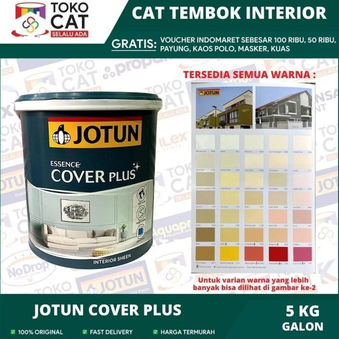 

CAT TEMBOK INTERIOR ANTI NODA JOTUN COVER PLUS PUTIH / TIINTING 5 KG ORIGINAL