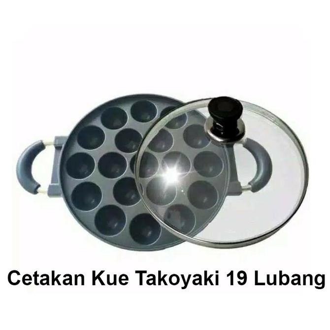 

FLASH SALE CETAKAN LOYANG TAKOYAKI 19 Lubang / KUE CUBIT / TELUR POFFERTJES MAKER