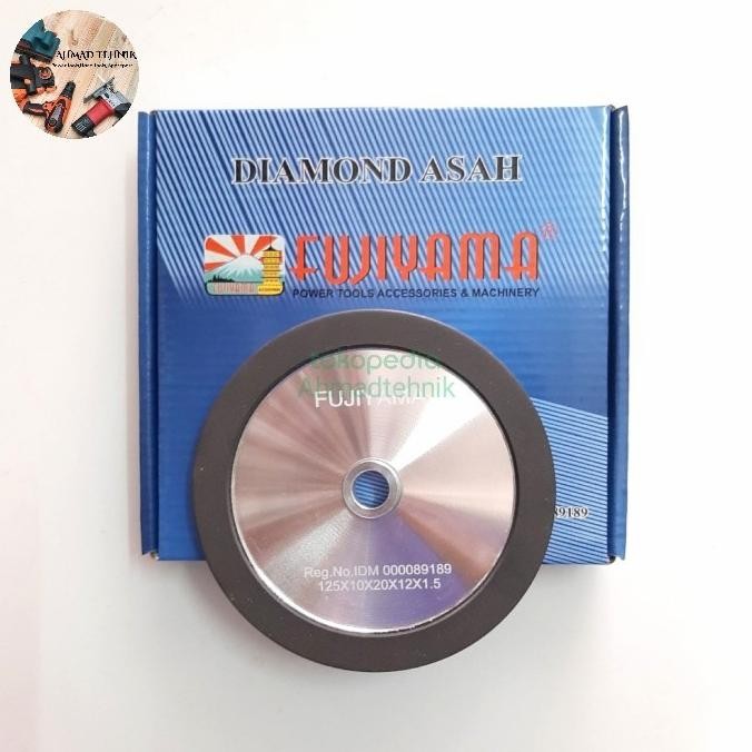 

Berkualitas FUJIYAMA diamond asah TCT 5" 125X10X20X12X1.5 1 sisi / Batu asah pisau