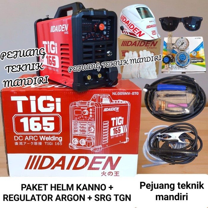 ```````] MESIN LAS ARGON DAIDEN TIGI TIG 165 PULSE / TRAFO LAS ARGON DAIDEN TIGI 165