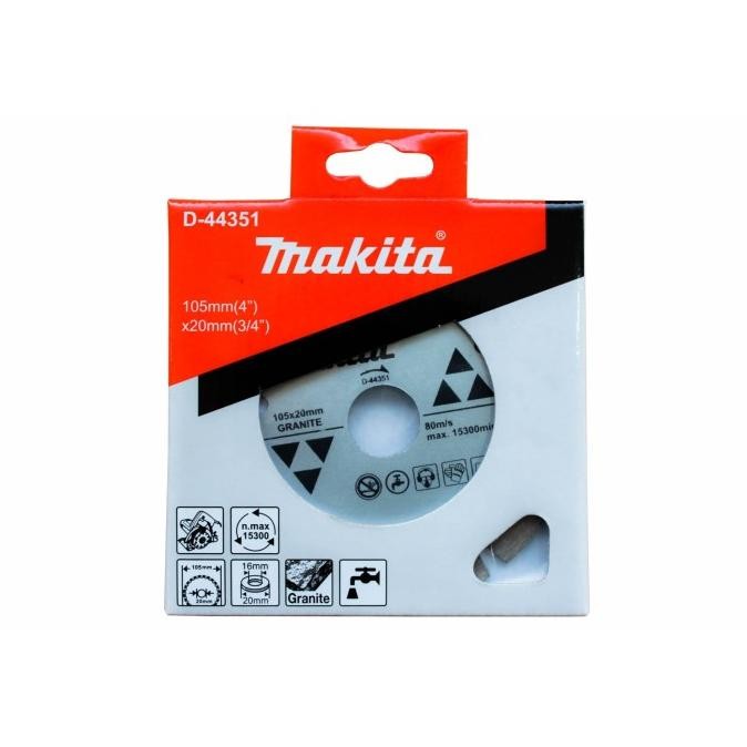 

Berkualitas Makita D-44351 Mata Pisau Potong Keramik Granit Diamond Wheel 105 mm