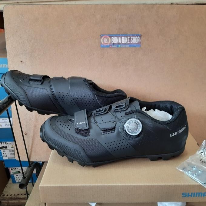 Sepatu Shimano Me5 Me502 Black - Boa Dialed - Mtb Cleat Shoes