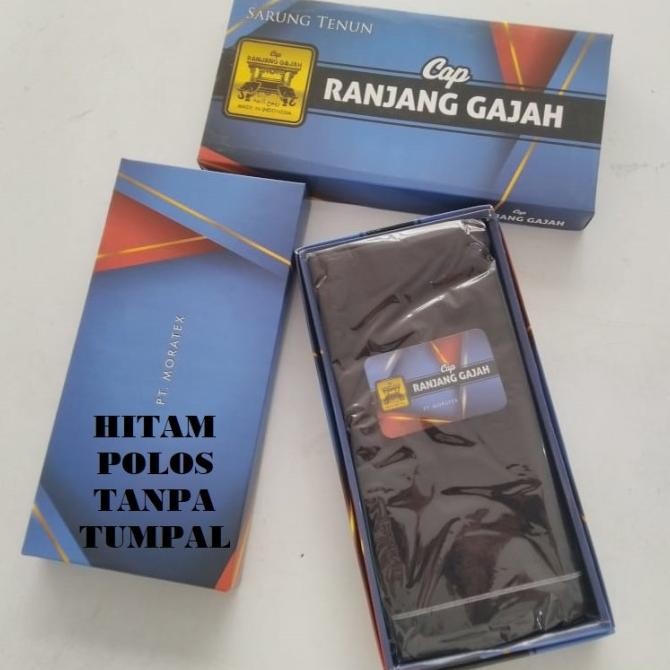 PROMO Sarung Ranjang Gajah HITAM TANPA TUMPAL Kualitas premium