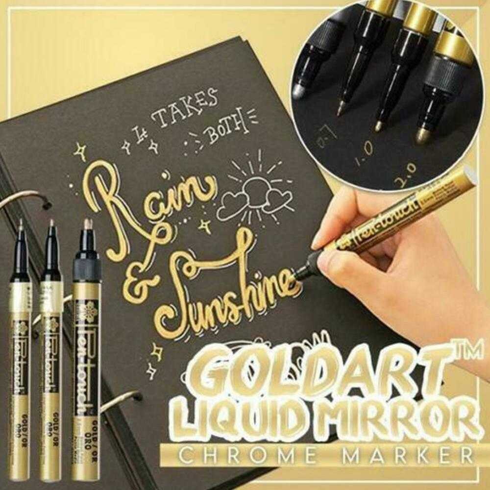 

Flysea Spidol Permanen Marker Metallic Chrome 3 mm - FS-G3