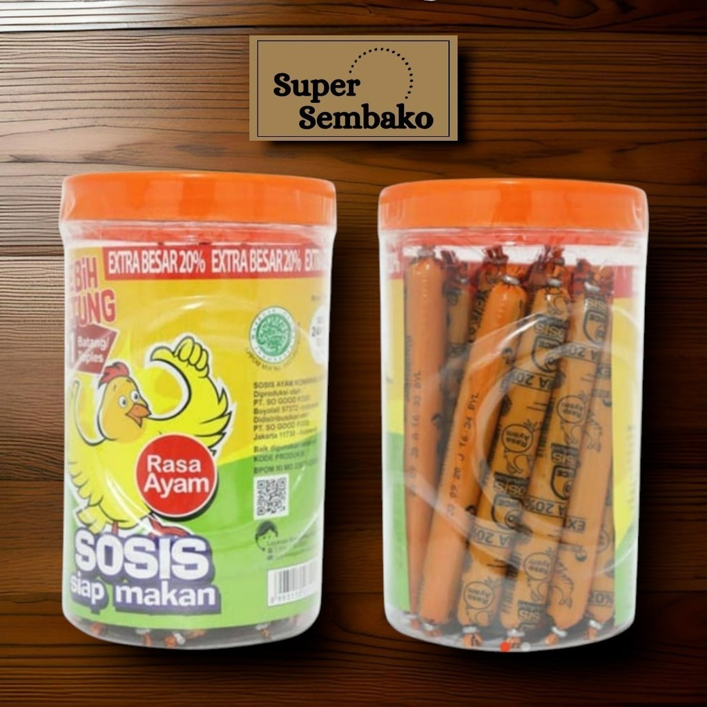 

SOSIS INSTANT SONICE AYAM SAPI SIAP MAKAN TOPLES ISI 24 + 1 PCS