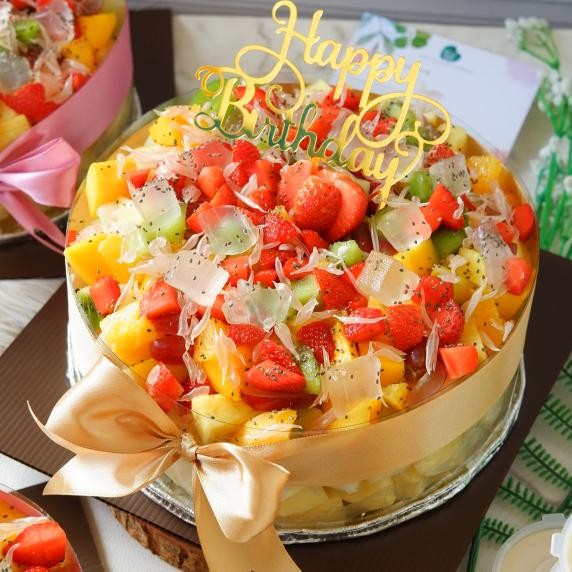 

Mixed Fruit Salad Cake - Large Size - Instant Bike - READY IN 3 HOURS*