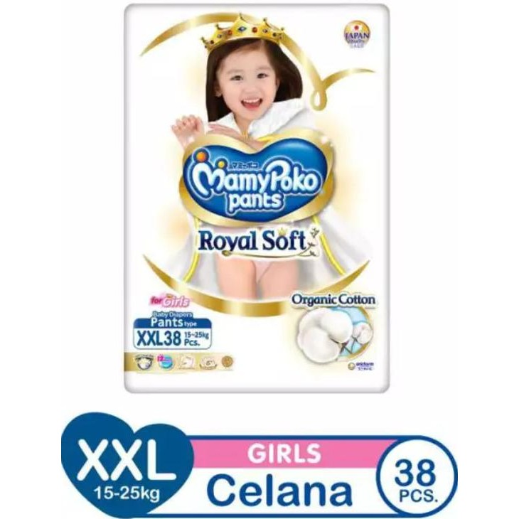 Popok Bayi Mamypoko Royal Soft Celana XXL 38 Girls Mamypoko Pant XXL38