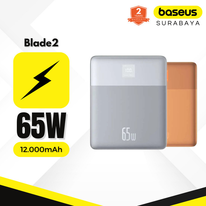 Baseus Blade2 65W Fast-Charging Power Bank 12000mAh With Cable Type C To C 100W