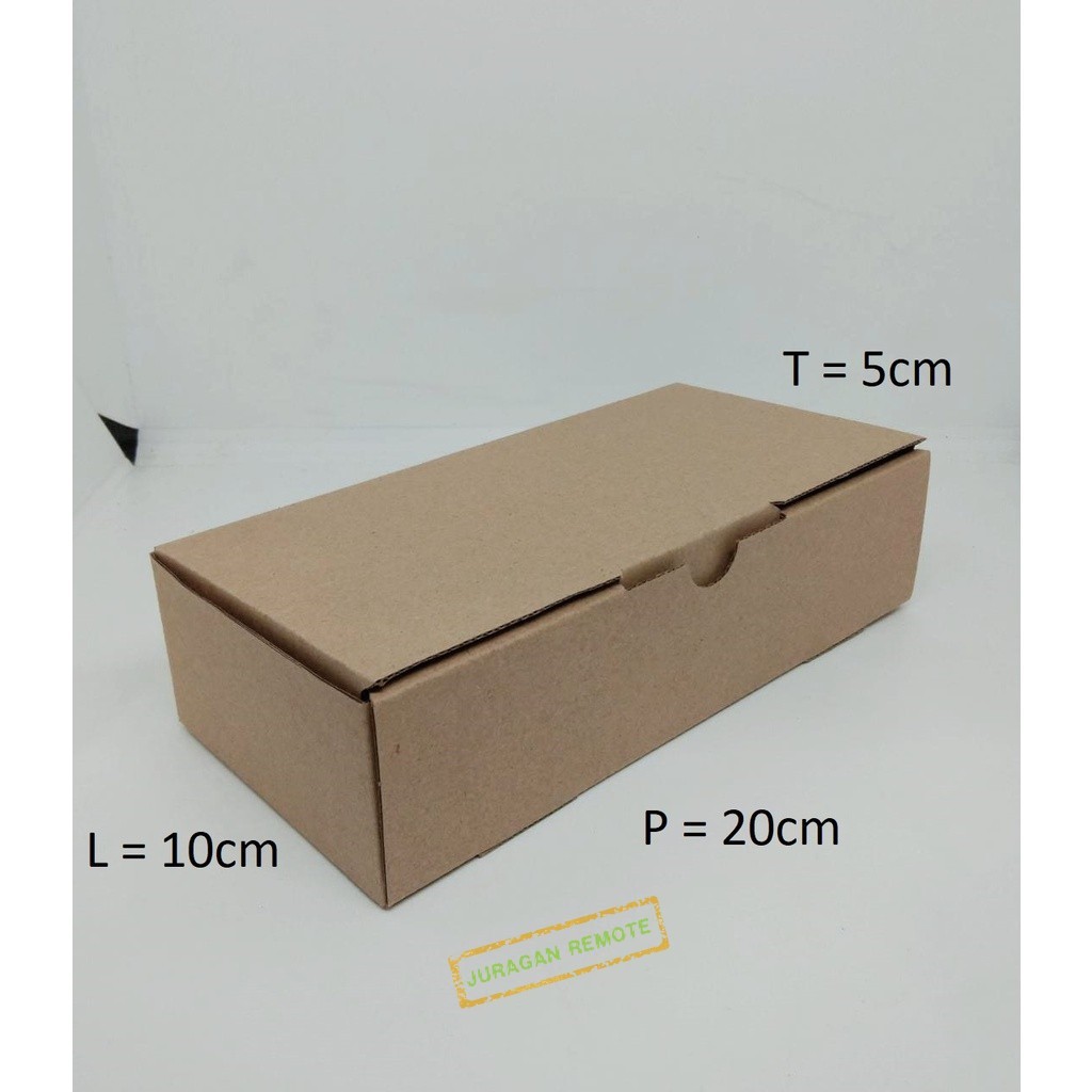 

KARDUS DIE CUT 20X10X5 CM E-FLUTE COKLAT BOX BOK PACKING 20 x 10 x 5 cm BARU