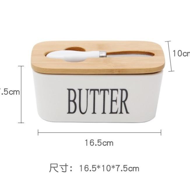 

M Ota Tempat Mentega Butter Era Eal Tan With Nife