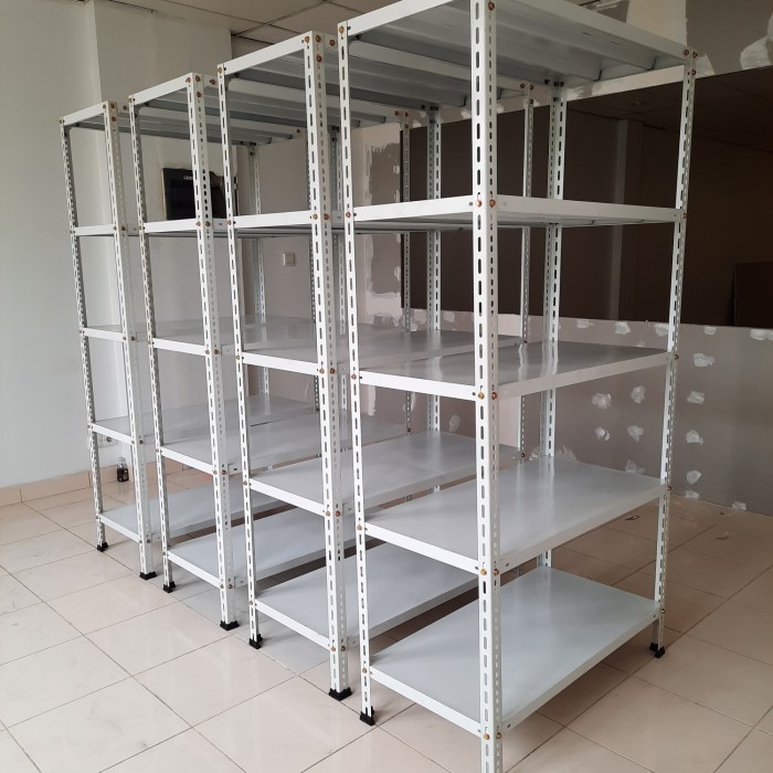 HOT SALE rak besi siku lubang 5susun 50120200 dan kaki karet