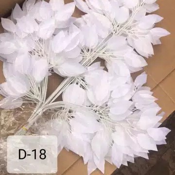 Daun Beringin Putih Daun Artificial/Daun Dekorasi/Daun Plastik Wedding Termurah