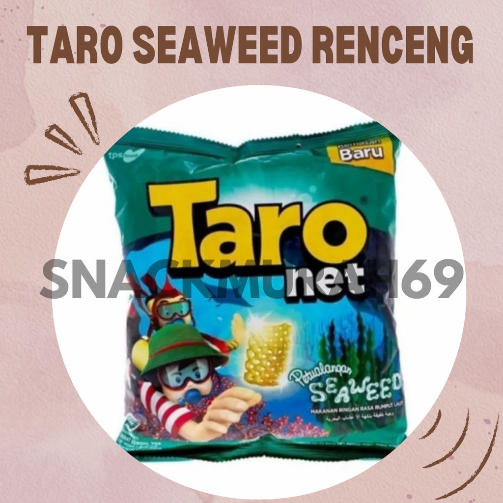 

Taro Net Rasa Rumput Laut Renceng 10 Pcs 9 Gram