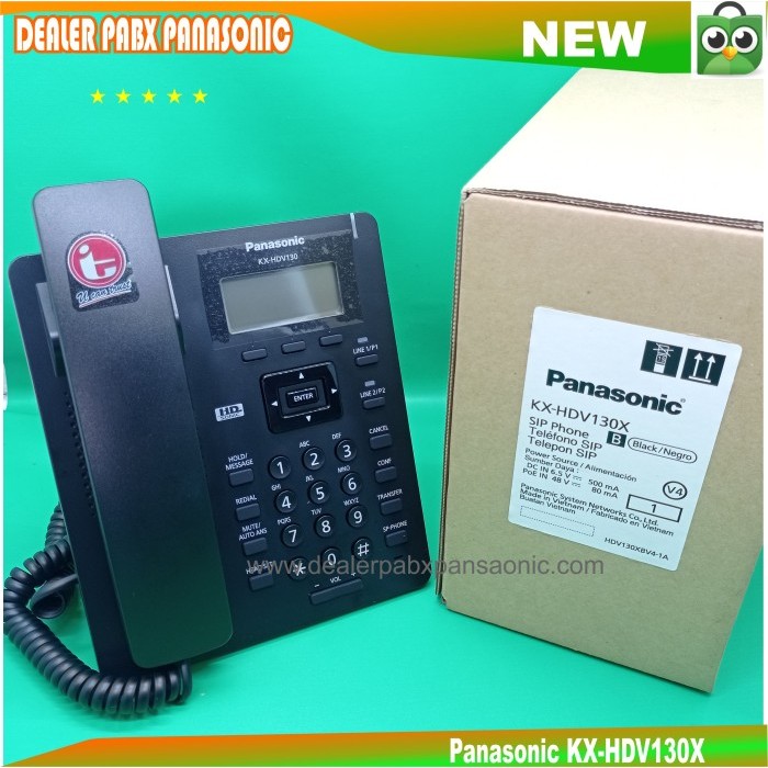Panasonic KX-HDV130X - Hitam