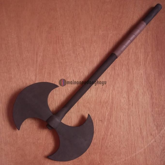 

TERSEDIA MAINAN KAPAK/KAMPAK BUSA (FOAM DUAL BLADE VIKING AXE - COSPLAY/LARP)