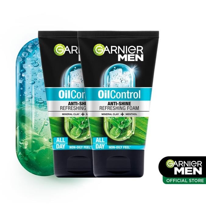 

TERSEDIA [FLASH SALE] GARNIER MEN OIL CONTROL COOLING FOAM - 100ML TWINPACK