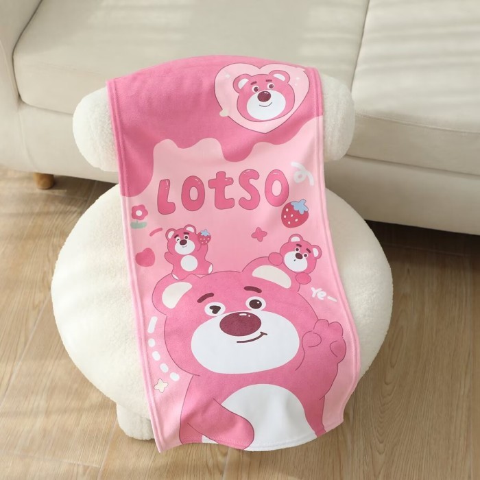 Termurah Towel Handuk Mandi Katun Kuromi Lotso Cinnamon roll Handuk Mandi Anak-anak TW01-PINK F6M9