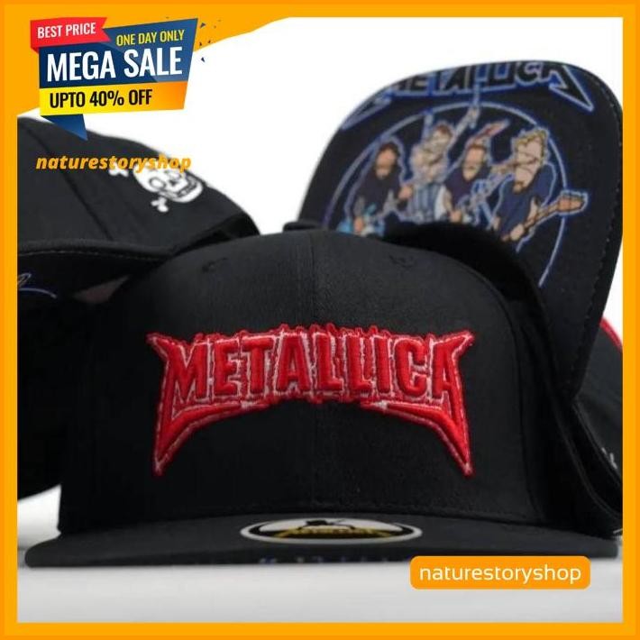 TOPI SNAPBACK METALLICA ORIGINAL IMPORT UNISEX PREMIUM HIGHT QUALITY 