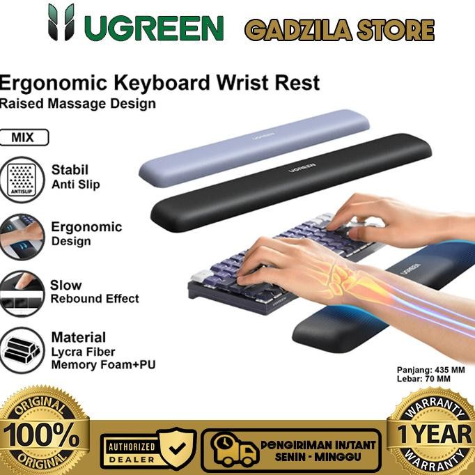 

TERSEDIA UGREEN KEYBOARD PILLOW WRIST REST BANTALAN ALAS PERGELANGAN TANGAN SANDARAN TANGAN KEYBOARD MEMORY FOAM BANTALAN MOUSE PAD ANTI PEGAL UNTUK MEJA KERJA KOMPUTER