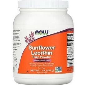 Now Foods Sunflower Lecithin Pure Powder 454 Gr
