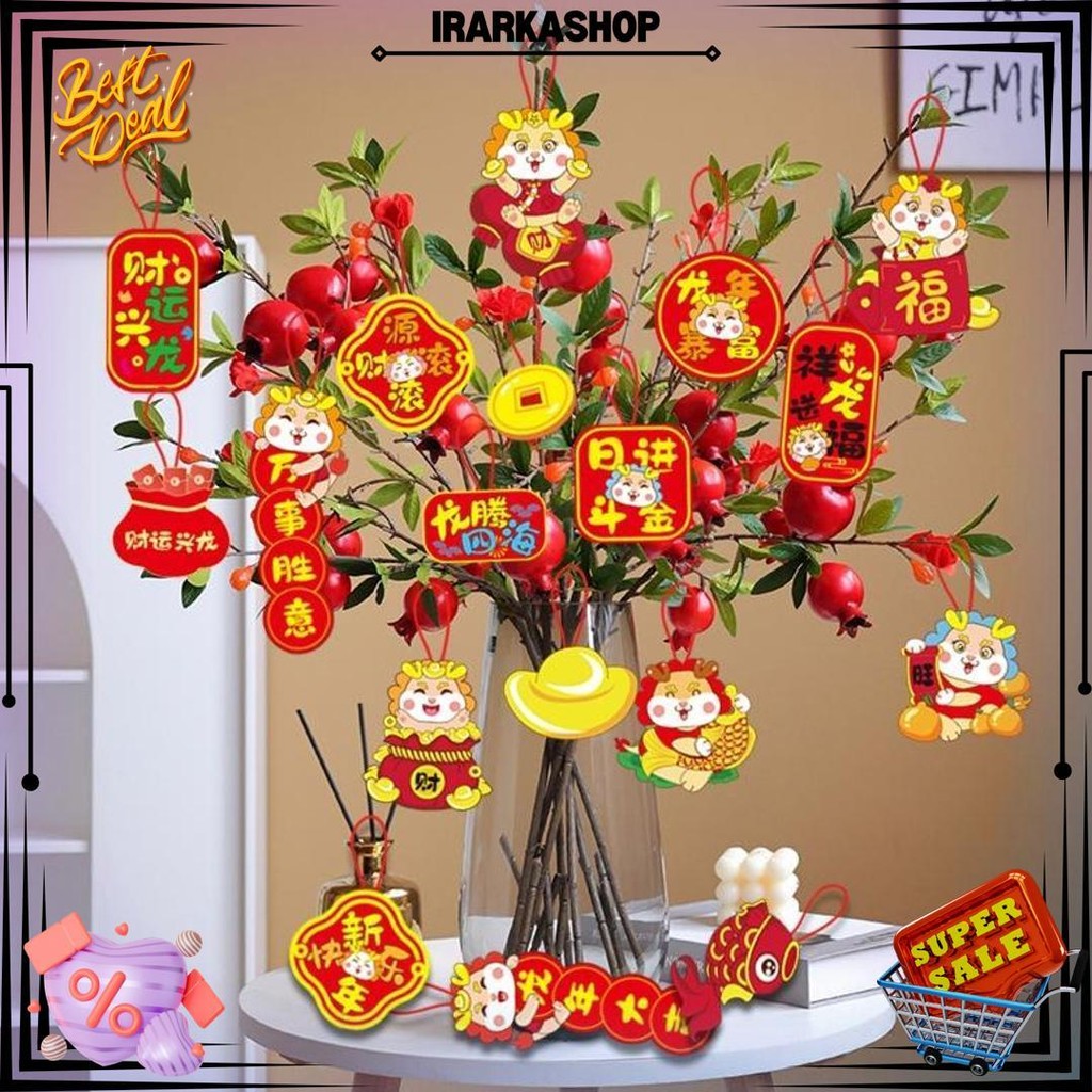 

Dt.Shop.Medan 1Lembar Hangtag Fu Set /Gantungan Hiasan Bunga / Gantungan Hoki Paper Tag Imlek Murah D Gratis Ongkir