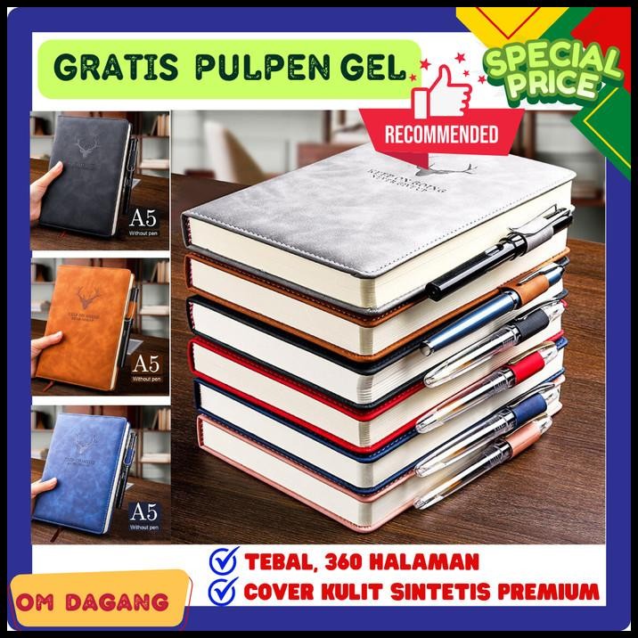

Buku Notebook A5 Tali Hardcover Kulit Tebal Murah