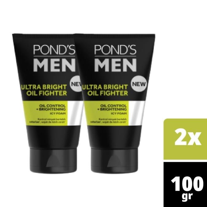 

TERSEDIA PONDS MEN ULTRA BRIGHT OIL FIGHTER FACIAL FOAM 100GR - ISI 2