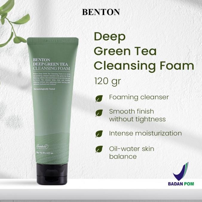 

TERSEDIA BENTON DEEP GREEN TEA CLEANSING FOAM 120GR