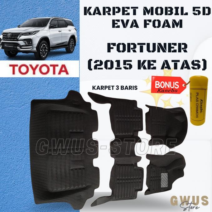 

TERSEDIA KARPET MOBIL 5D TOYOTA FORTUNER- 3 BARIS MANGKOK EVA FOAM PREMIUM