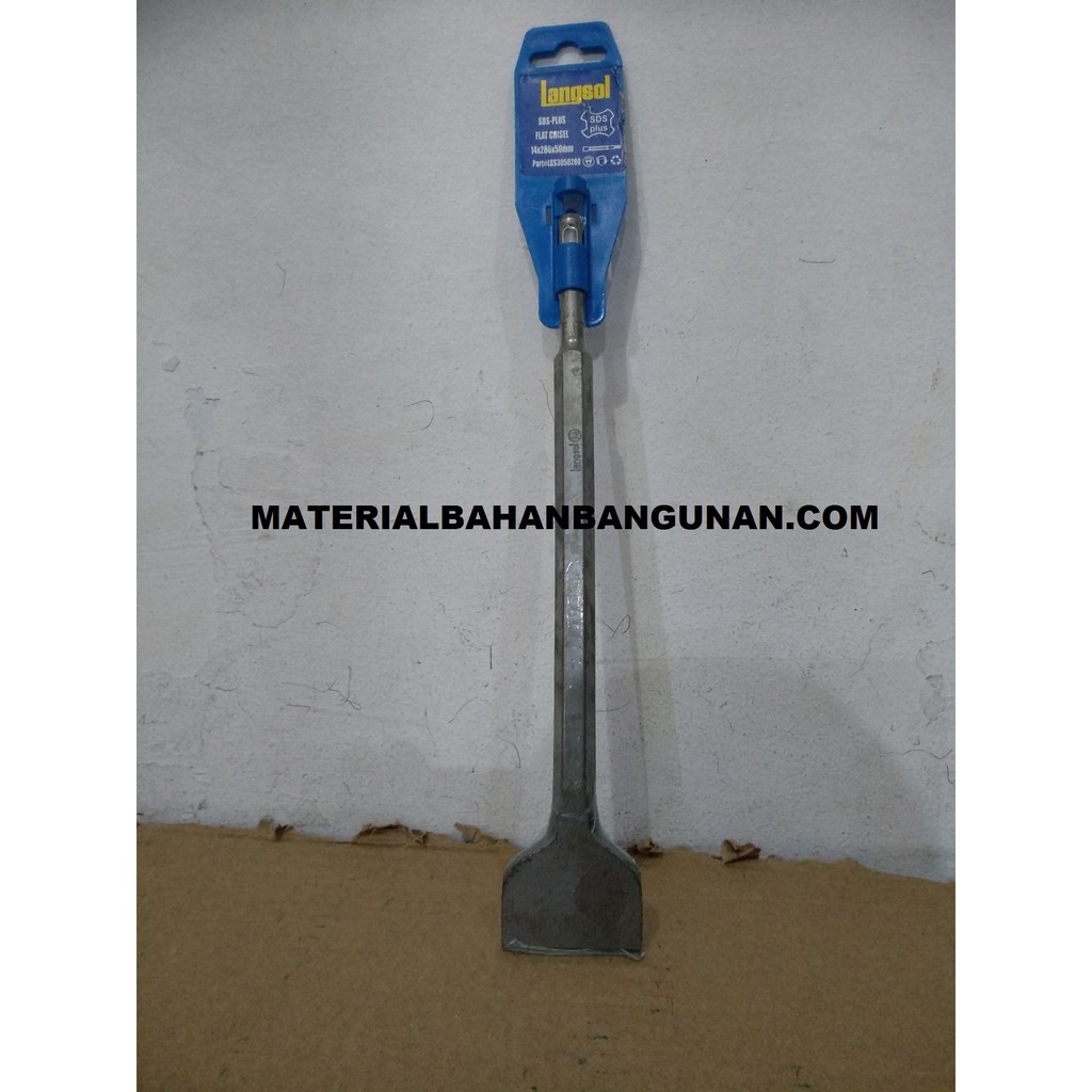 Mata Bor Chisel SDS Plus Flat 14 x 50 x 280 mm Jack Hammer Langsol Mata Bor Bobok Sds Plus
